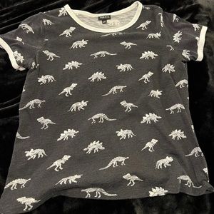 Torrid Size 00 Dinosaur Skeleton T-shirt